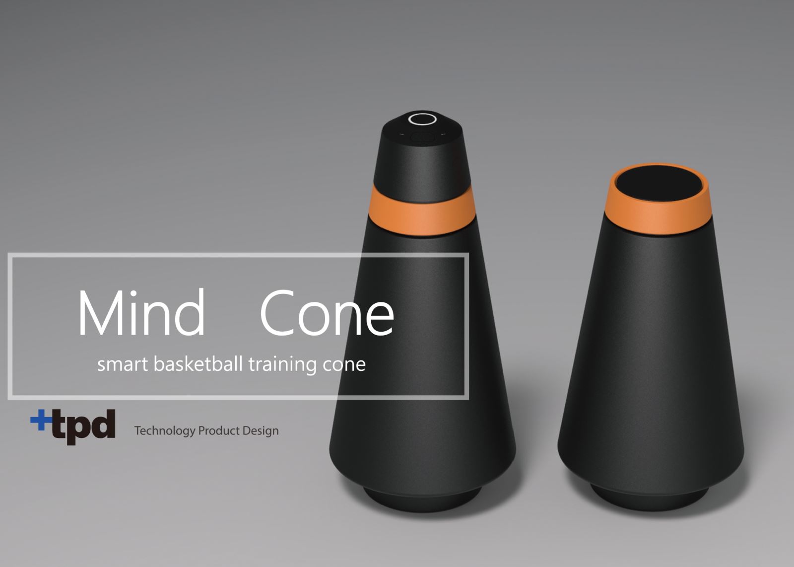 黃荐洋同學，作品「Mindcone智慧籃球訓練三角錐」，入圍「2018金點新秀贊助特別獎」。