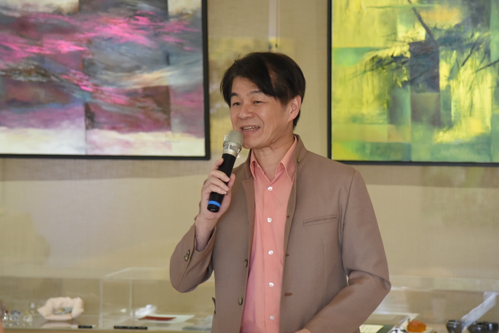 華梵大學藝術設計學院院長黃智陽教授致詞。