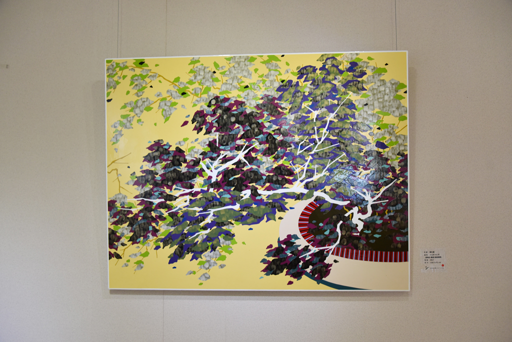 華梵傑出校友藝術家陳衍儒「小山水 no.28」。
