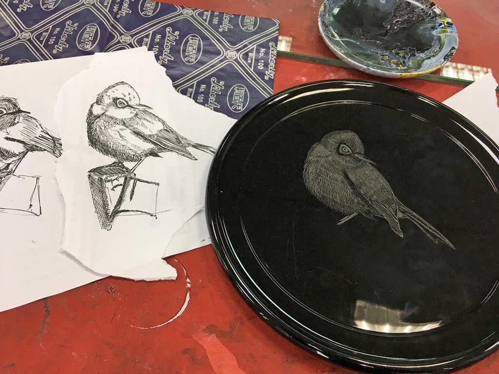 同學上課學習作品。