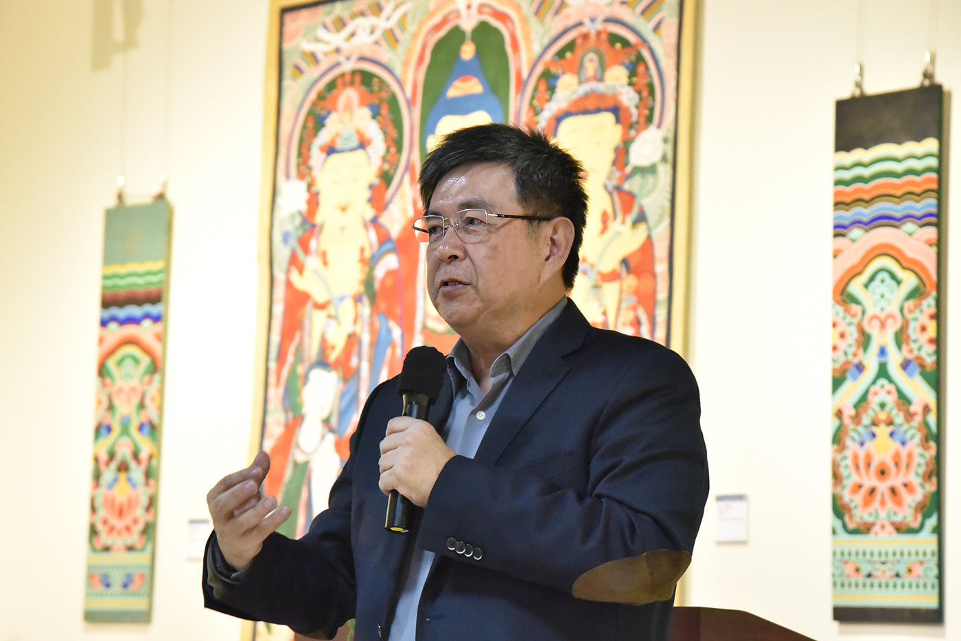 華梵大學李天任董事致詞。 