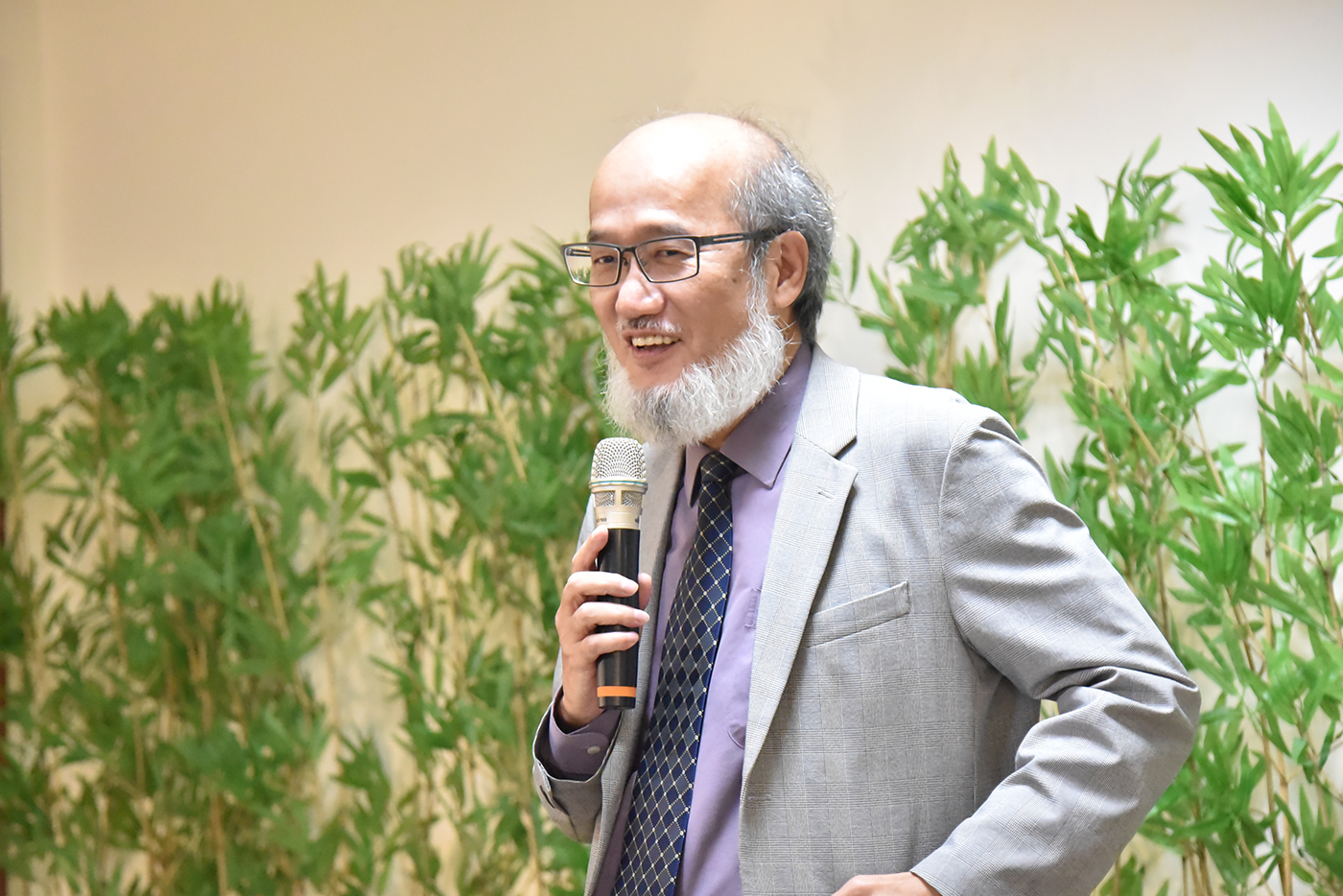 華梵大學林從一校長致詞。 