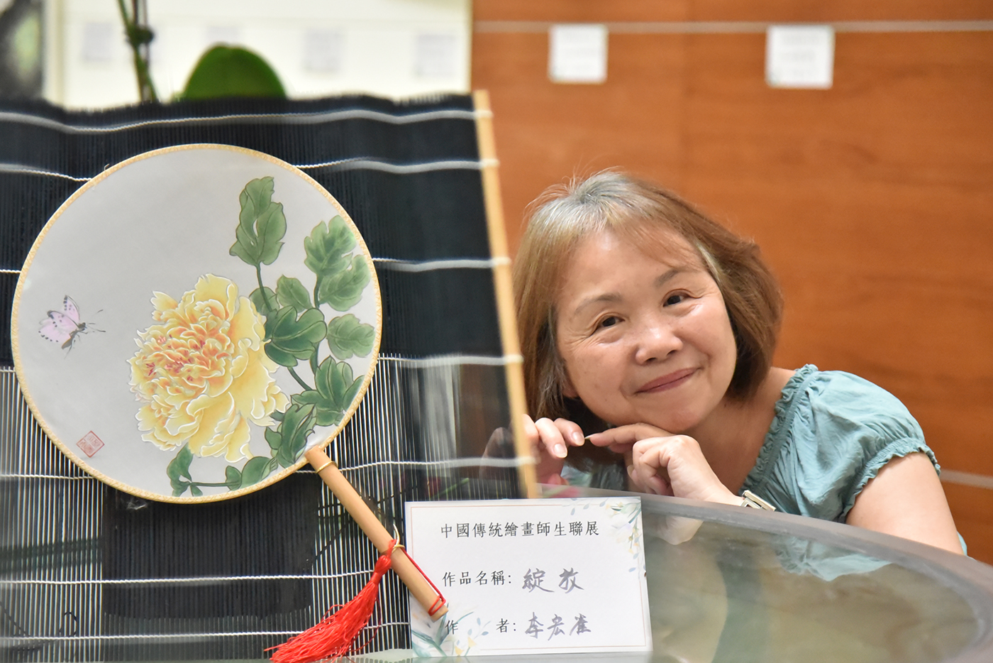 華梵大學佛教藝術學系李宏雀作品〈綻放〉。
