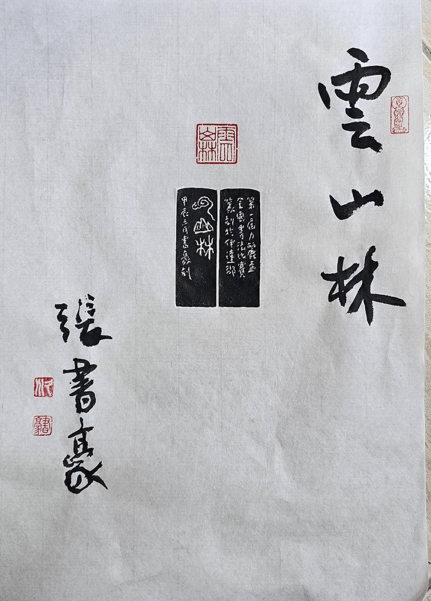華梵大學美術與文創學系碩士校友張書豪得獎作品《雲山林》